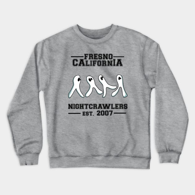 Fresno Nightcrawlers Est. 2007 Crewneck Sweatshirt by SNK Kreatures